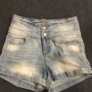Short denim shorts